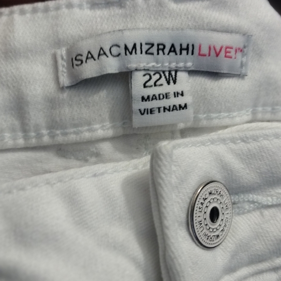 Issac Mizrahi White bootcut jeans size 22W - Picture 4 of 6